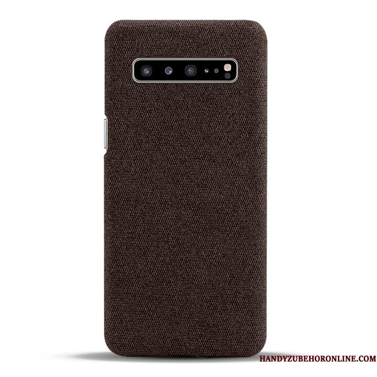 Hoesje Samsung Galaxy S10 5g Zakken Anti-fall Canvas, Hoes Samsung Galaxy S10 5g Patroon Persoonlijk