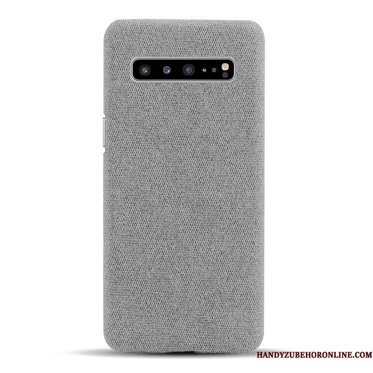 Hoesje Samsung Galaxy S10 5g Zakken Anti-fall Canvas, Hoes Samsung Galaxy S10 5g Patroon Persoonlijk