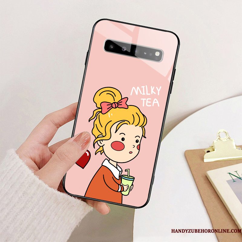 Hoesje Samsung Galaxy S10 5g Zakken Telefoon Roze, Hoes Samsung Galaxy S10 5g Bescherming Mooie Anti-fall