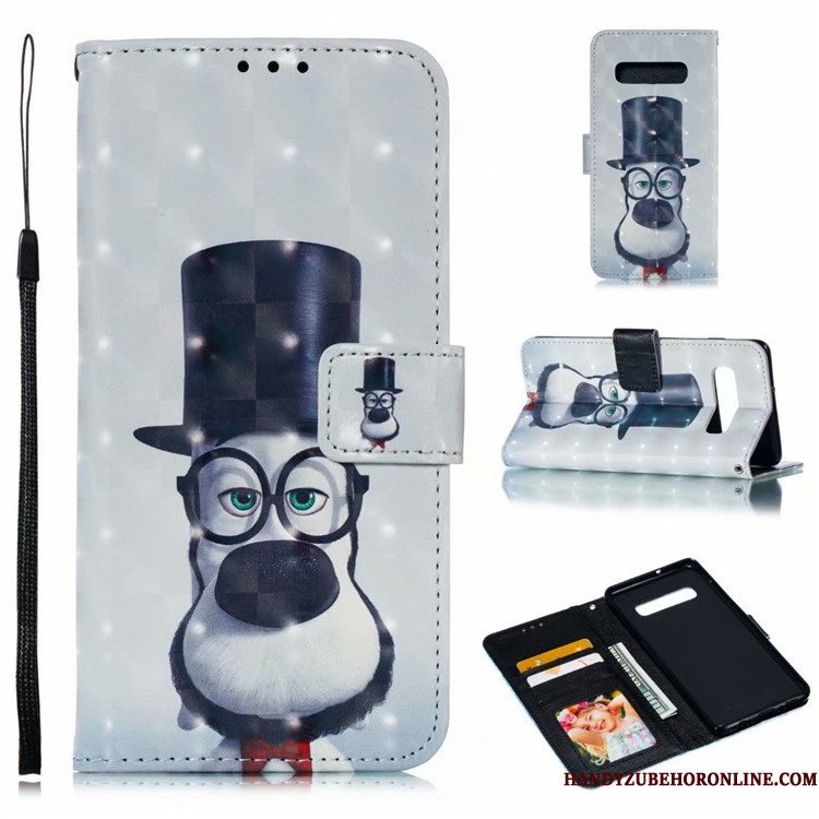 Hoesje Samsung Galaxy S10 Bescherming Anti-falltelefoon, Hoes Samsung Galaxy S10 Folio