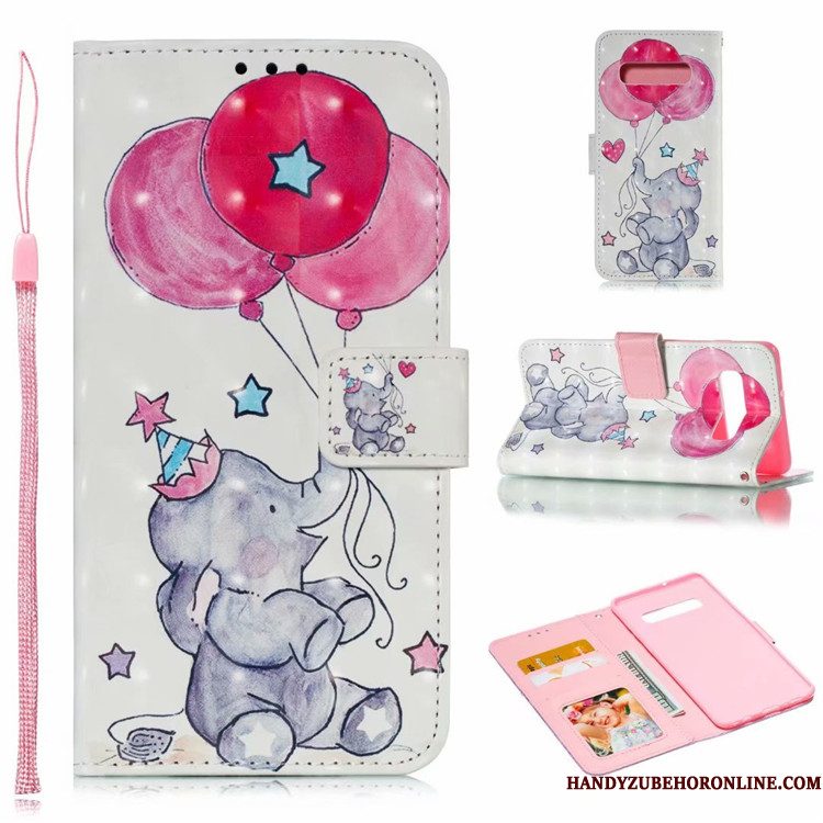 Hoesje Samsung Galaxy S10 Bescherming Anti-falltelefoon, Hoes Samsung Galaxy S10 Folio