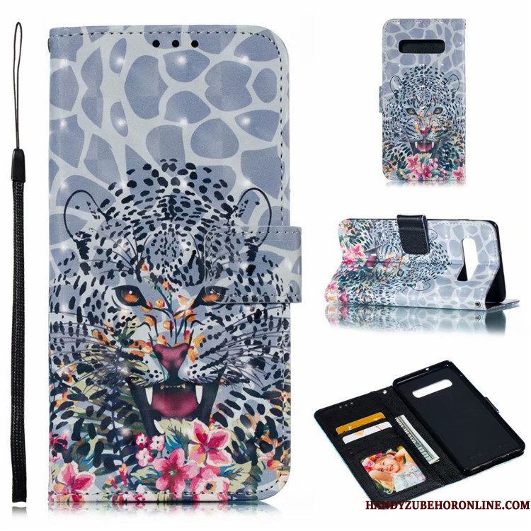 Hoesje Samsung Galaxy S10 Bescherming Anti-falltelefoon, Hoes Samsung Galaxy S10 Folio