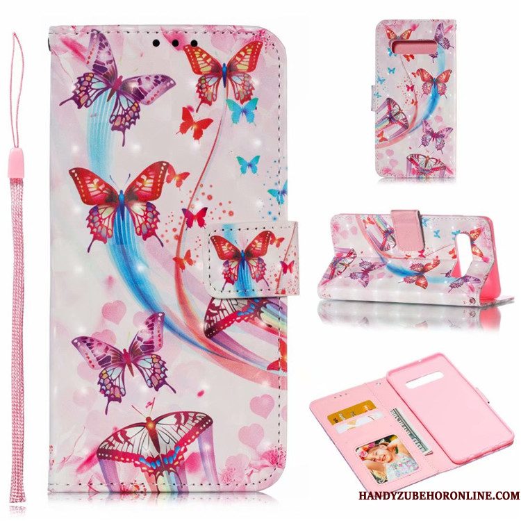 Hoesje Samsung Galaxy S10 Bescherming Anti-falltelefoon, Hoes Samsung Galaxy S10 Folio