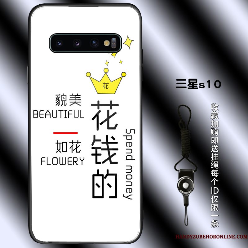 Hoesje Samsung Galaxy S10 Bescherming Anti-falltelefoon, Hoes Samsung Galaxy S10 Zakken Persoonlijk Glas