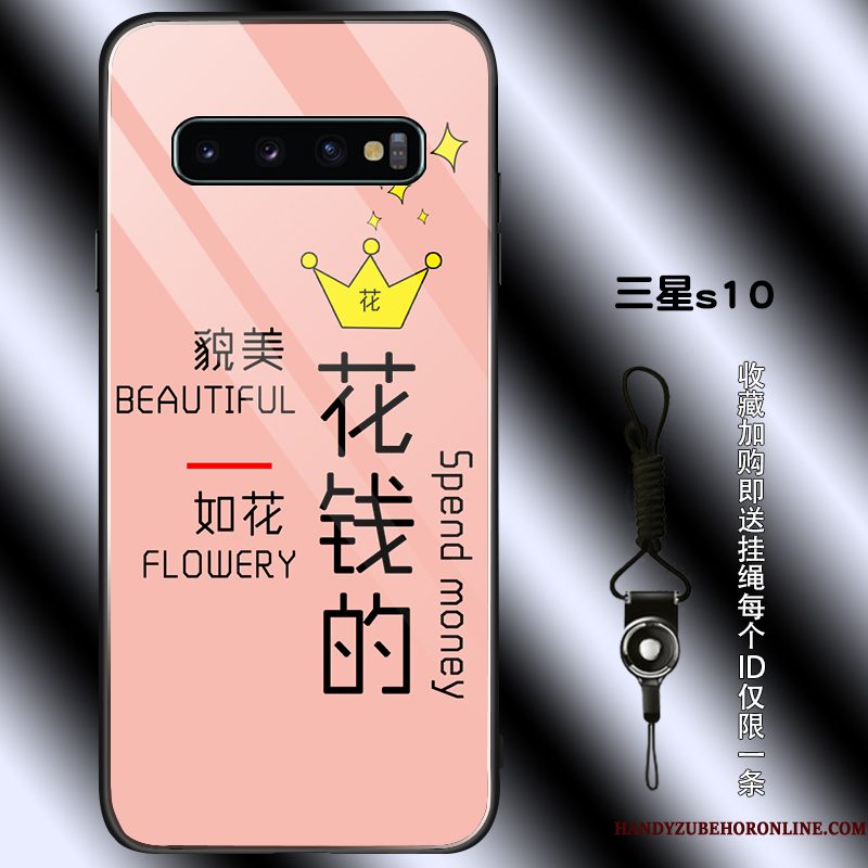 Hoesje Samsung Galaxy S10 Bescherming Anti-falltelefoon, Hoes Samsung Galaxy S10 Zakken Persoonlijk Glas