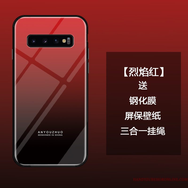 Hoesje Samsung Galaxy S10 Bescherming Eenvoudige Trend, Hoes Samsung Galaxy S10 Zakken Anti-fall Persoonlijk