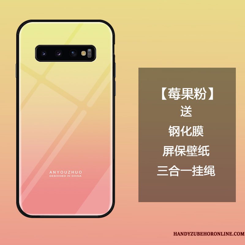 Hoesje Samsung Galaxy S10 Bescherming Eenvoudige Trend, Hoes Samsung Galaxy S10 Zakken Anti-fall Persoonlijk