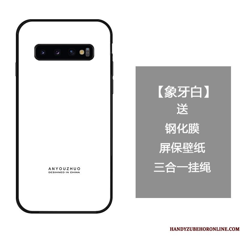 Hoesje Samsung Galaxy S10 Bescherming Eenvoudige Trend, Hoes Samsung Galaxy S10 Zakken Anti-fall Persoonlijk