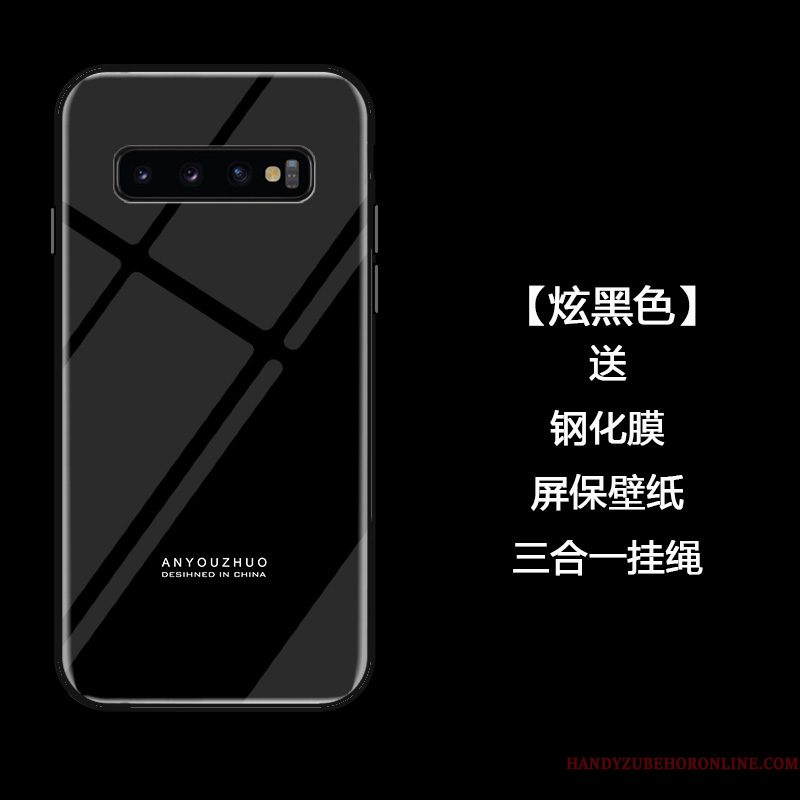 Hoesje Samsung Galaxy S10 Bescherming Eenvoudige Trend, Hoes Samsung Galaxy S10 Zakken Anti-fall Persoonlijk