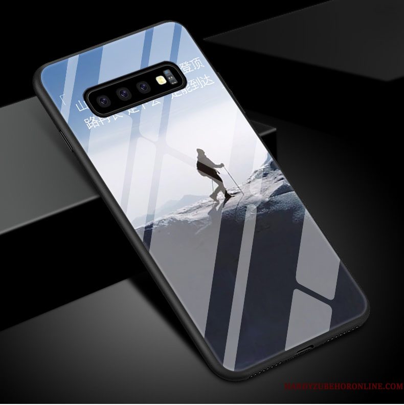 Hoesje Samsung Galaxy S10 Bescherming Glas Lovers, Hoes Samsung Galaxy S10 Kunst Vers