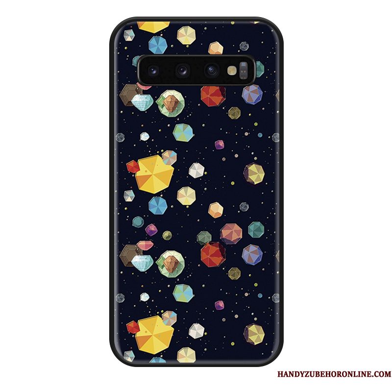 Hoesje Samsung Galaxy S10 Bescherming Mooie Sterrenhemel, Hoes Samsung Galaxy S10 Scheppend Persoonlijk Anti-fall