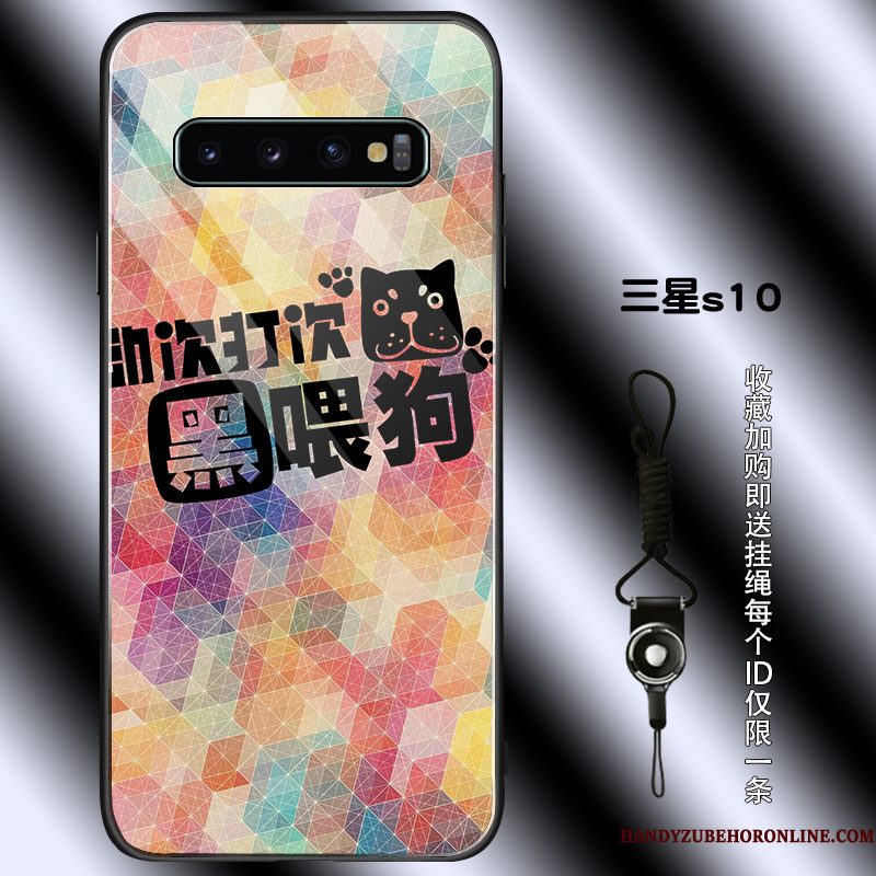 Hoesje Samsung Galaxy S10 Bescherming Net Redtelefoon, Hoes Samsung Galaxy S10 Zakken Eenvoudige Verbinding