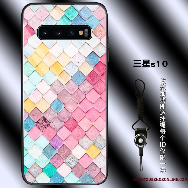 Hoesje Samsung Galaxy S10 Bescherming Net Redtelefoon, Hoes Samsung Galaxy S10 Zakken Eenvoudige Verbinding