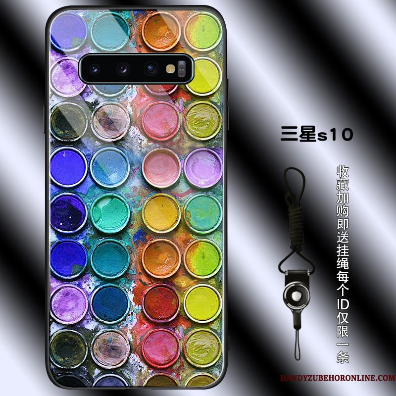 Hoesje Samsung Galaxy S10 Bescherming Net Redtelefoon, Hoes Samsung Galaxy S10 Zakken Eenvoudige Verbinding