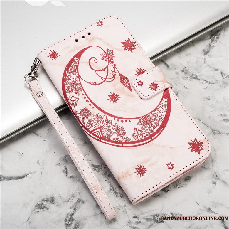 Hoesje Samsung Galaxy S10+ Bescherming Rozetelefoon, Hoes Samsung Galaxy S10+ Folio Anti-fall