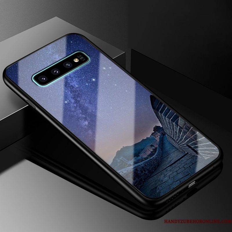 Hoesje Samsung Galaxy S10+ Bescherming Telefoon Persoonlijk, Hoes Samsung Galaxy S10+ Zakken Wit Hard