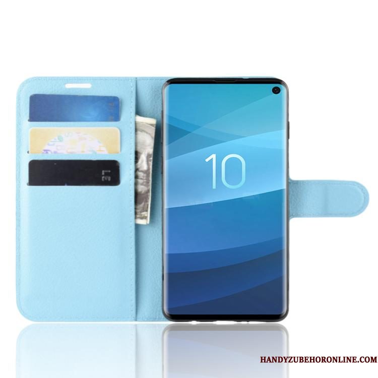 Hoesje Samsung Galaxy S10+ Bescherming Zwart Bedrijf, Hoes Samsung Galaxy S10+ Folio Kaarttelefoon