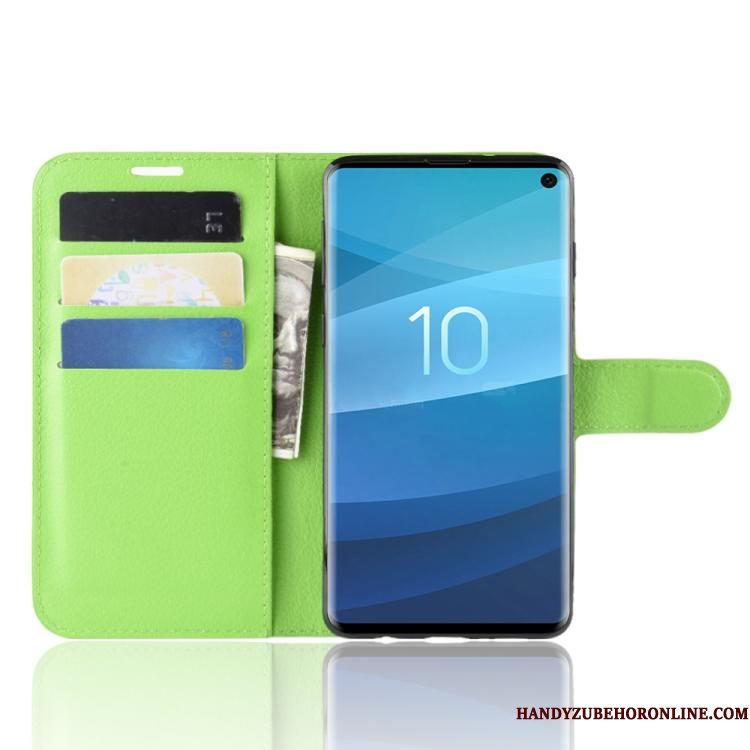 Hoesje Samsung Galaxy S10+ Bescherming Zwart Bedrijf, Hoes Samsung Galaxy S10+ Folio Kaarttelefoon