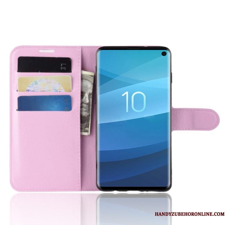 Hoesje Samsung Galaxy S10+ Bescherming Zwart Bedrijf, Hoes Samsung Galaxy S10+ Folio Kaarttelefoon