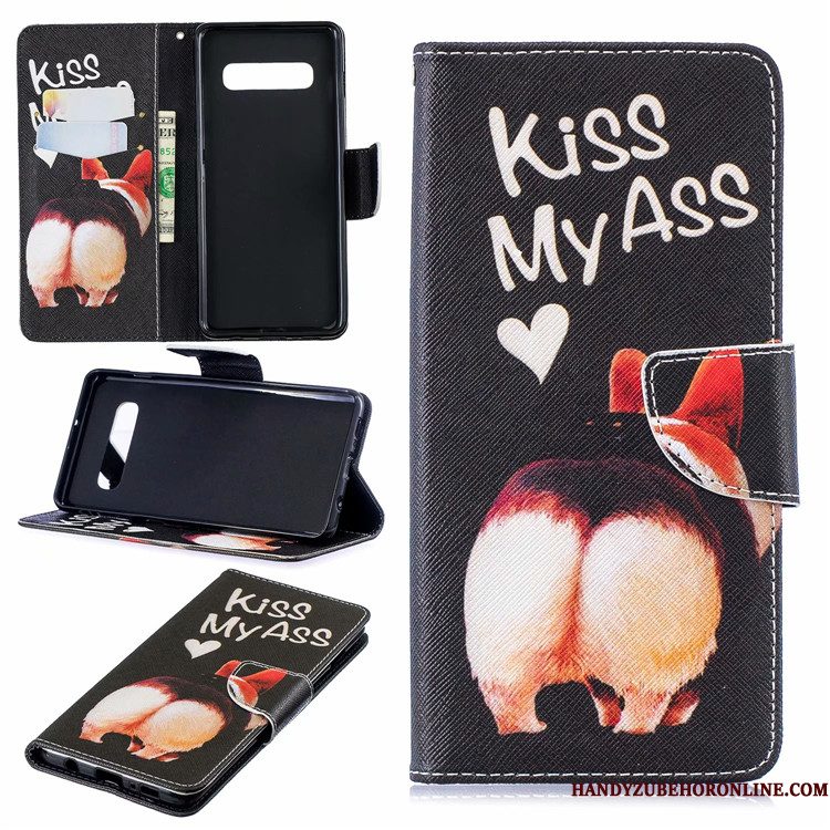 Hoesje Samsung Galaxy S10 Folio Wit Kaart, Hoes Samsung Galaxy S10 Scheppend Telefoon Europa