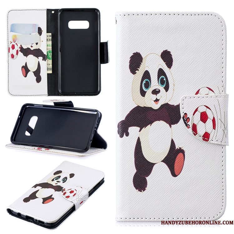 Hoesje Samsung Galaxy S10 Leer Zwart Trend, Hoes Samsung Galaxy S10 Folio