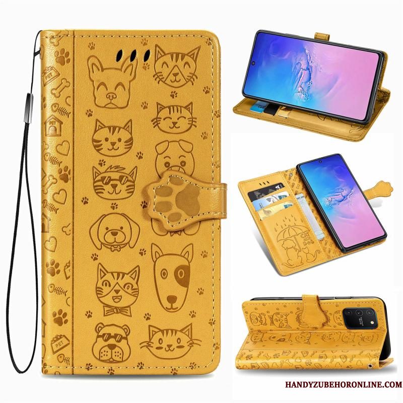 Hoesje Samsung Galaxy S10 Lite Leer Anti-falltelefoon, Hoes Samsung Galaxy S10 Lite Folio Patroon Mooie