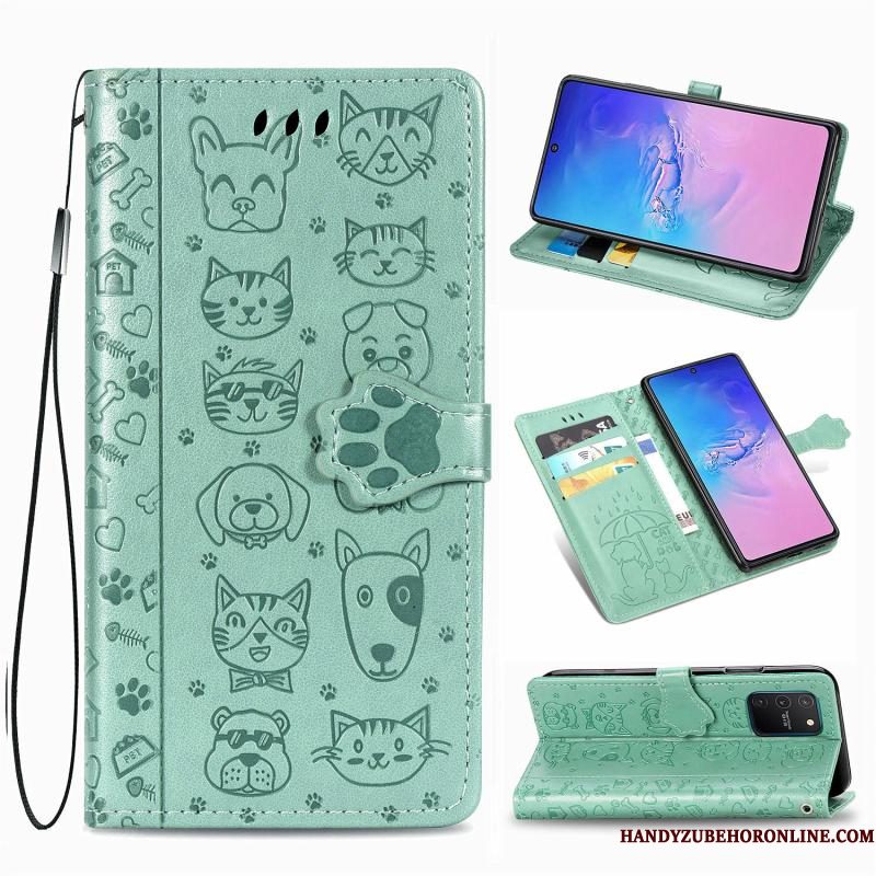 Hoesje Samsung Galaxy S10 Lite Leer Anti-falltelefoon, Hoes Samsung Galaxy S10 Lite Folio Patroon Mooie