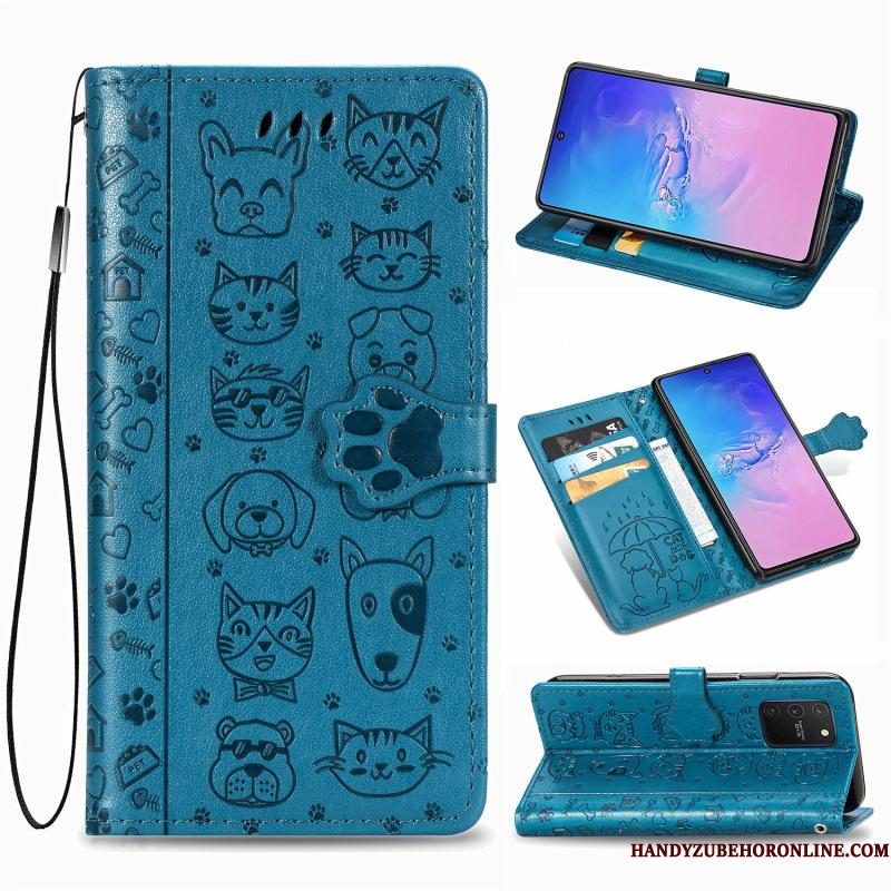 Hoesje Samsung Galaxy S10 Lite Leer Anti-falltelefoon, Hoes Samsung Galaxy S10 Lite Folio Patroon Mooie