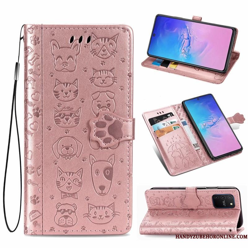 Hoesje Samsung Galaxy S10 Lite Leer Anti-falltelefoon, Hoes Samsung Galaxy S10 Lite Folio Patroon Mooie