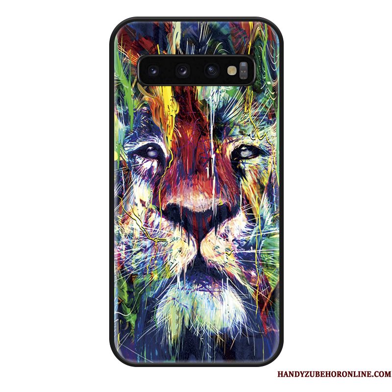 Hoesje Samsung Galaxy S10 Mode Telefoon Mooie, Hoes Samsung Galaxy S10 Spotprent Wit Net Red