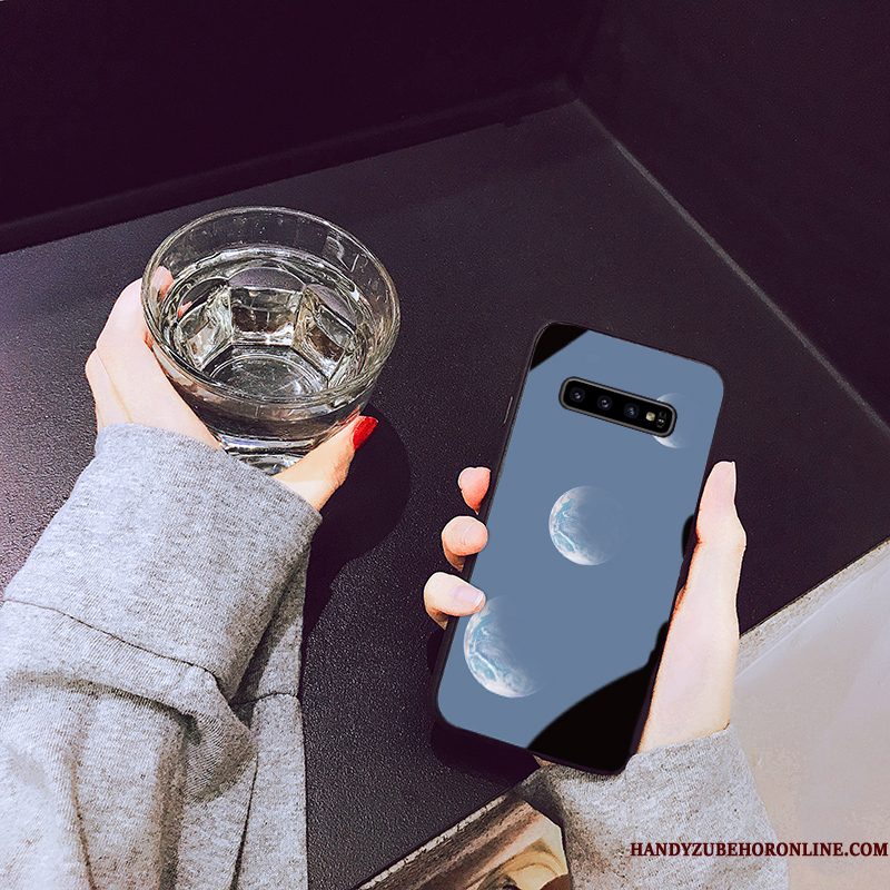 Hoesje Samsung Galaxy S10+ Mode Telefoon Rood, Hoes Samsung Galaxy S10+ Bescherming Dun Hard