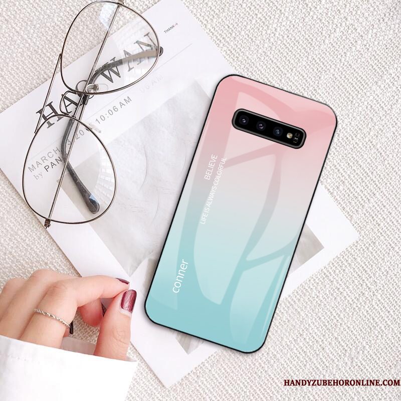 Hoesje Samsung Galaxy S10+ Mode Telefoon Rood, Hoes Samsung Galaxy S10+ Bescherming Dun Hard