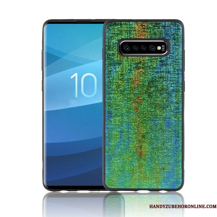 Hoesje Samsung Galaxy S10 Scheppend Persoonlijk Zwart, Hoes Samsung Galaxy S10 Kleurtelefoon