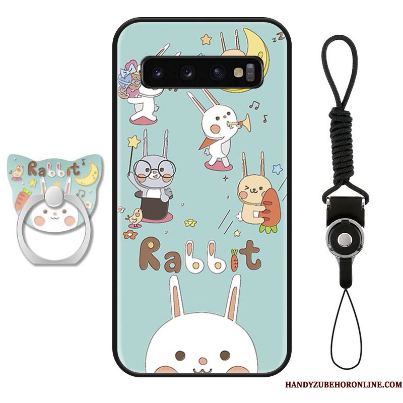 Hoesje Samsung Galaxy S10+ Siliconen Lovers Persoonlijk, Hoes Samsung Galaxy S10+ Bescherming Trendy Merk Net Red