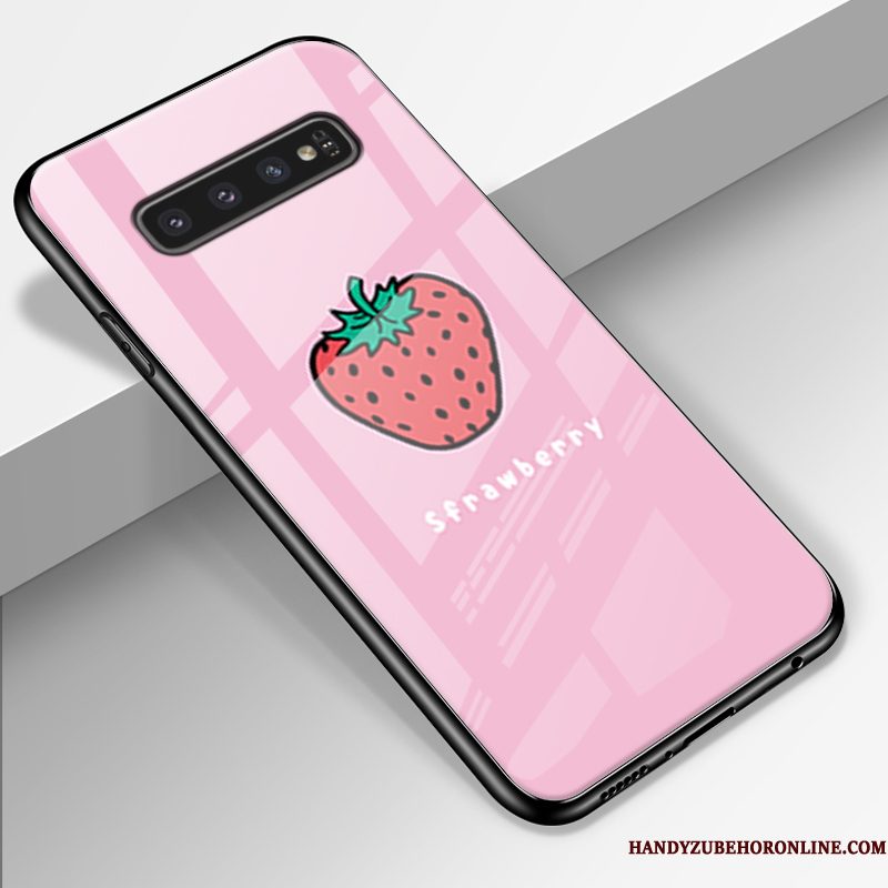 Hoesje Samsung Galaxy S10+ Siliconen Mooie Trend, Hoes Samsung Galaxy S10+ Zakken Geel Mini