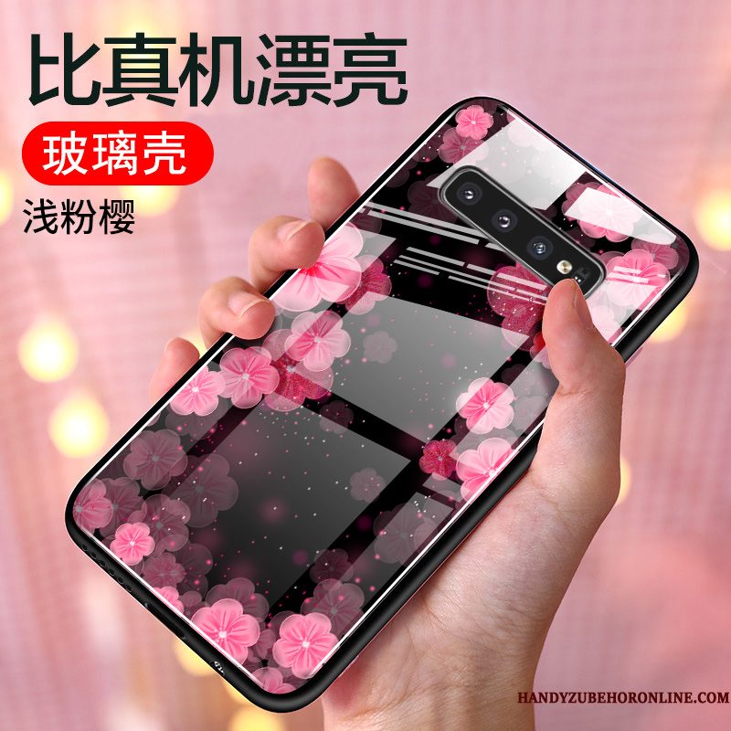 Hoesje Samsung Galaxy S10 Siliconen Mooietelefoon, Hoes Samsung Galaxy S10 Scheppend Roze Persoonlijk