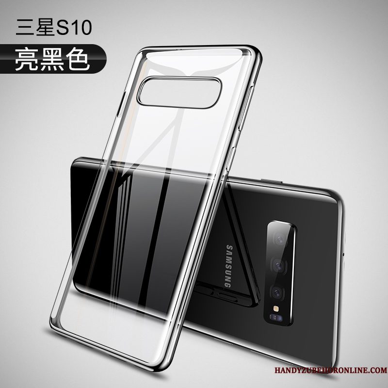 Hoesje Samsung Galaxy S10 Siliconen Persoonlijk Net Red, Hoes Samsung Galaxy S10 Bescherming Anti-fall Zilver