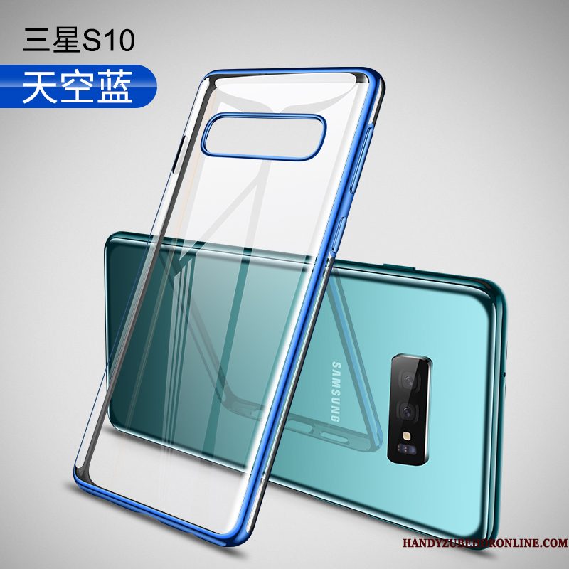 Hoesje Samsung Galaxy S10 Siliconen Persoonlijk Net Red, Hoes Samsung Galaxy S10 Bescherming Anti-fall Zilver