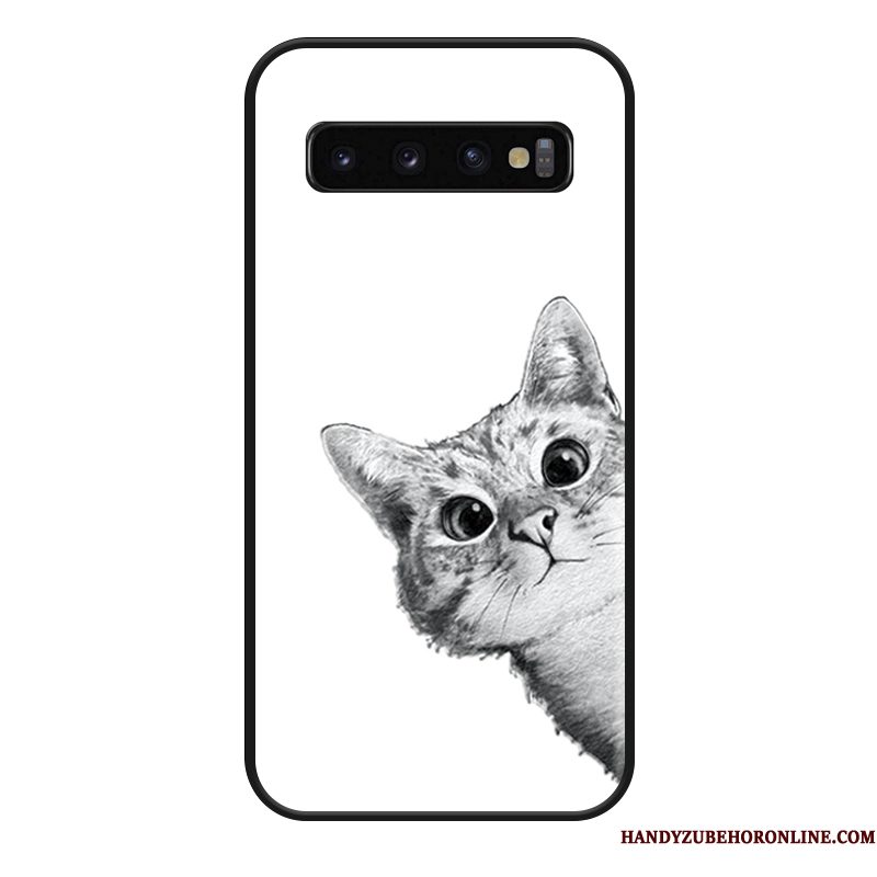 Hoesje Samsung Galaxy S10+ Siliconen Zoet Mooie, Hoes Samsung Galaxy S10+ Bescherming Hanger Persoonlijk