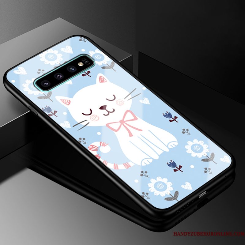 Hoesje Samsung Galaxy S10 Spotprent Telefoon Groen, Hoes Samsung Galaxy S10 Siliconen Mooie Hard