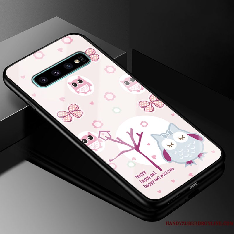 Hoesje Samsung Galaxy S10 Spotprent Telefoon Groen, Hoes Samsung Galaxy S10 Siliconen Mooie Hard