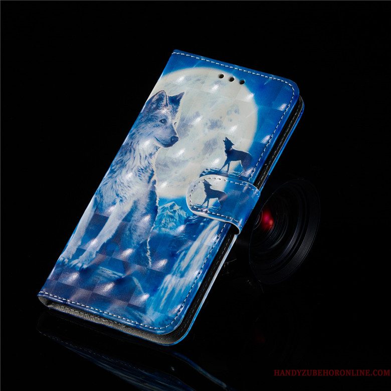 Hoesje Samsung Galaxy S10 Zacht Telefoon Blauw, Hoes Samsung Galaxy S10 Leer