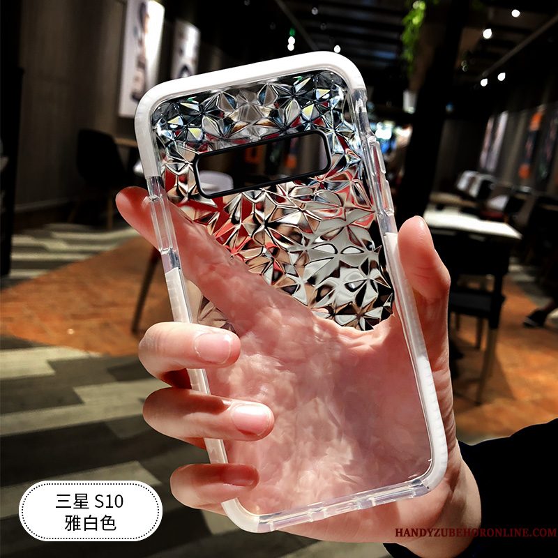 Hoesje Samsung Galaxy S10 Zacht Wit Nieuw, Hoes Samsung Galaxy S10 Bescherming Anti-falltelefoon