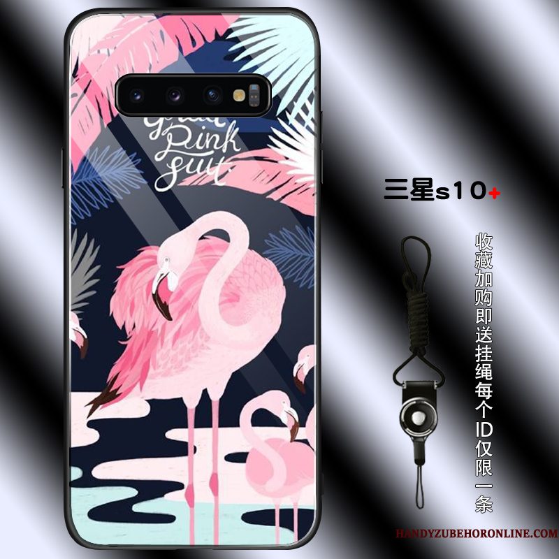 Hoesje Samsung Galaxy S10+ Zakken Anti-fall Jeugd, Hoes Samsung Galaxy S10+ Bescherming Kraanvogel Eenvoudige