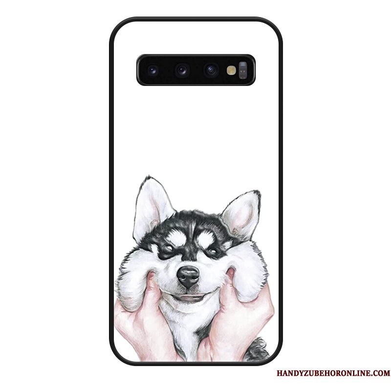 Hoesje Samsung Galaxy S10 Zakken Anti-fall Net Red, Hoes Samsung Galaxy S10 Spotprent Hanger Zoet