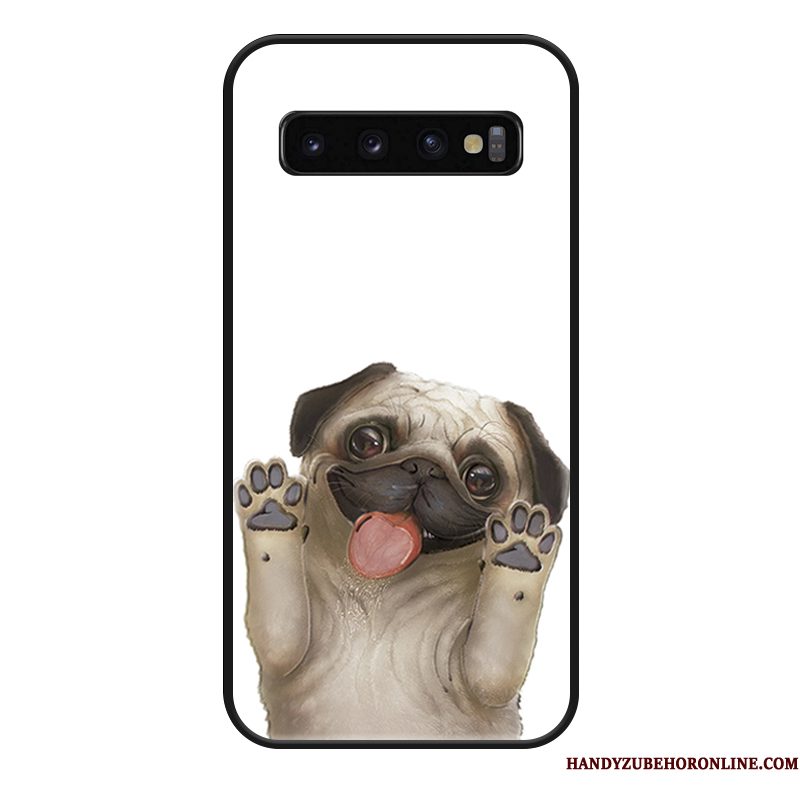 Hoesje Samsung Galaxy S10 Zakken Anti-fall Net Red, Hoes Samsung Galaxy S10 Spotprent Hanger Zoet