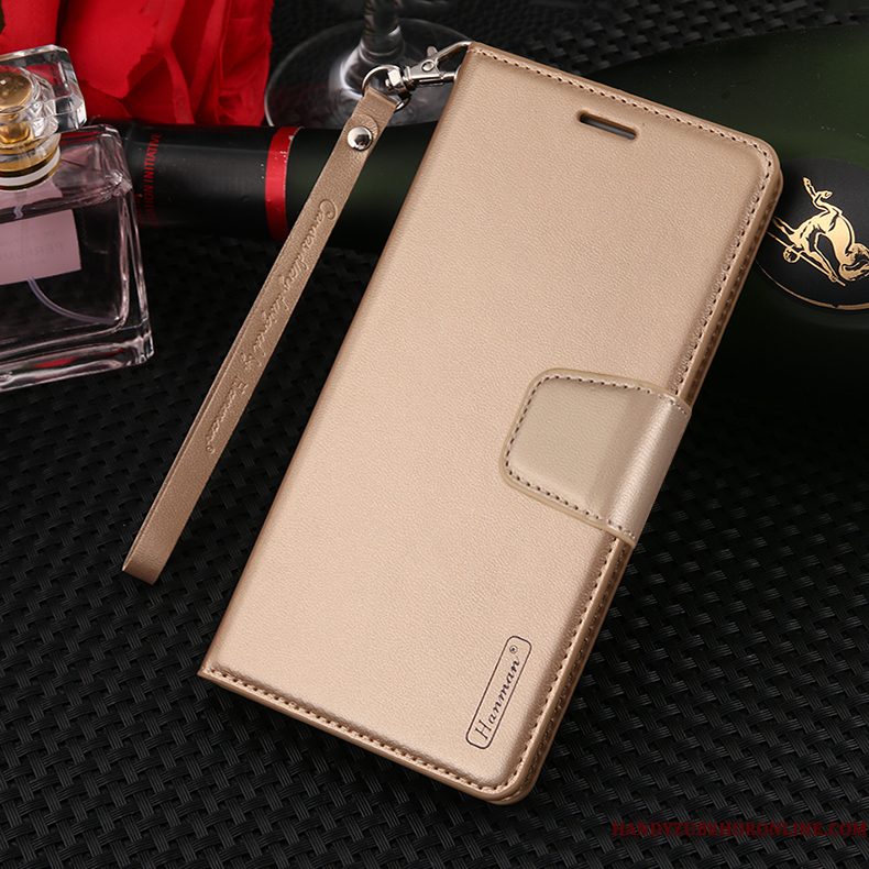 Hoesje Samsung Galaxy S10+ Zakken Hanger Anti-fall, Hoes Samsung Galaxy S10+ Leer Telefoon Purper