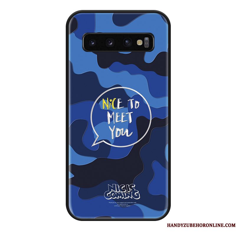 Hoesje Samsung Galaxy S10 Zakken Hanger Persoonlijk, Hoes Samsung Galaxy S10 Bescherming Lovers Anti-fall