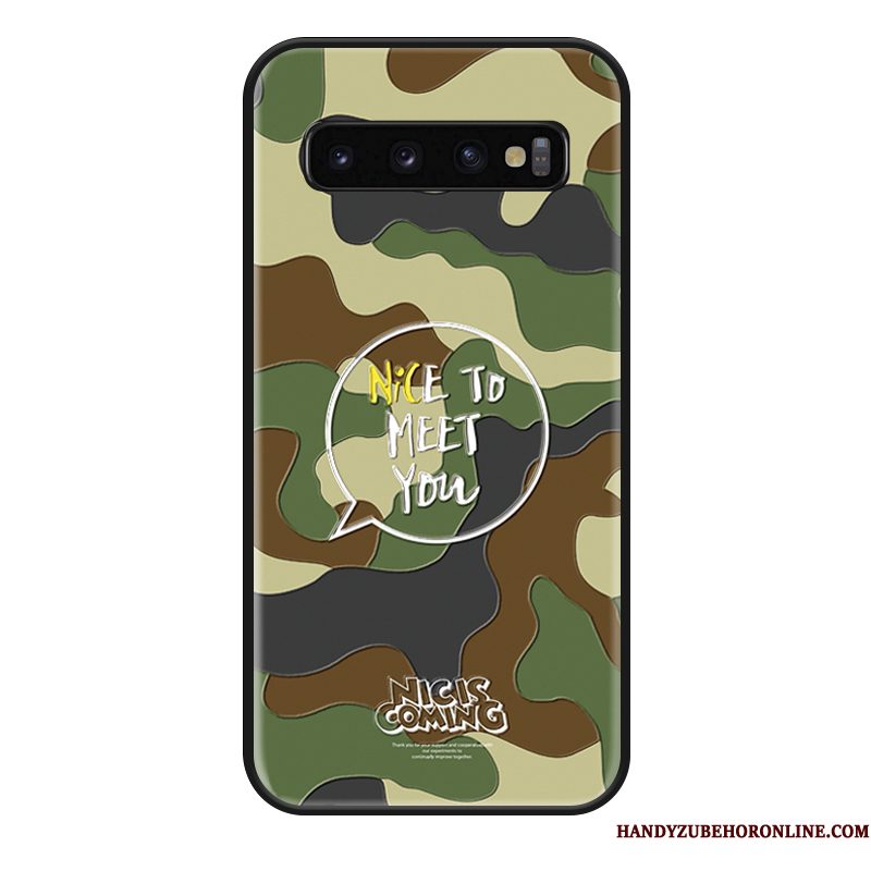 Hoesje Samsung Galaxy S10 Zakken Hanger Persoonlijk, Hoes Samsung Galaxy S10 Bescherming Lovers Anti-fall