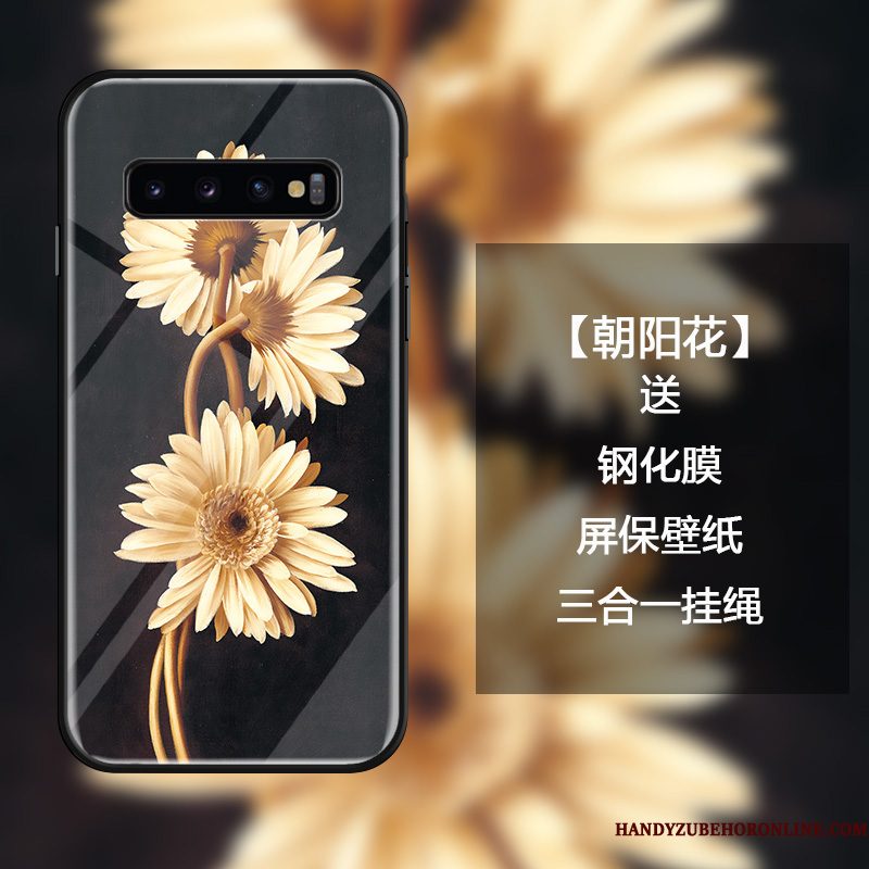 Hoesje Samsung Galaxy S10 Zakken Hanger Trend, Hoes Samsung Galaxy S10 Bescherming Licht Eenvoudige